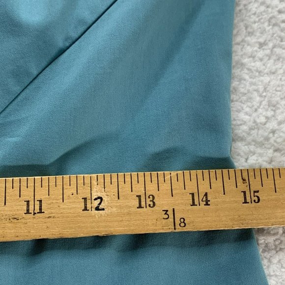 Lafayette 148 NY Women's Size 0 Blue Sleeveless Pleated Sheath Dress - Picture 10 of 16